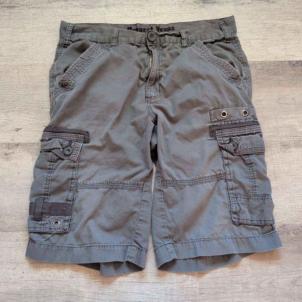 Request Jeans Premium Men's Gray Cargo Shorts Size 32
